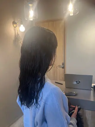 セミロング 🫧艶感カラー/ あいり🤍のヘアスタイル