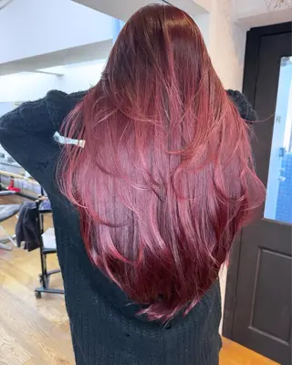 ロング 🇨🇳ワンホンヘア 下田鉄也のヘアスタイル