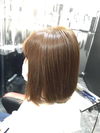 ミディアム カラー Annon プライベートサロンのヘアスタイル