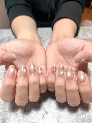 ネイル Kazane長さだし フィルイン持ち込みのネイルデザイン