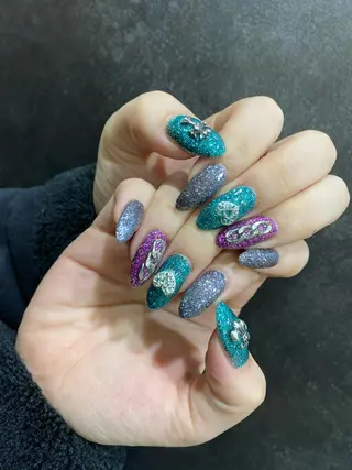 ロング カラー ヘアアレンジ ネイル マツエク・マツパ 💠AYANE /吉祥寺💠のマツエク・マツパデザイン