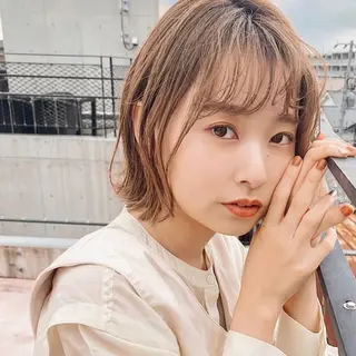 ショート カラー パーマ ヘアアレンジ 西山梨々【12/1〜 産休を頂きます🎀】のヘアスタイル