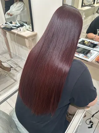 ロング カラー 岡 龍太郎のヘアスタイル