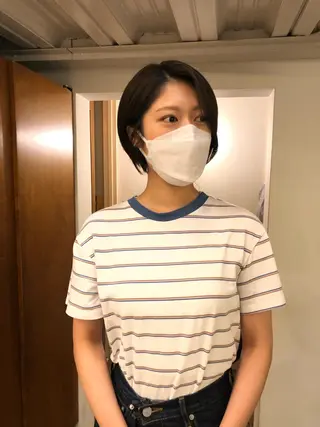 ショート カラー 🌿ボブ パーマ高橋啓太🌿のヘアスタイル