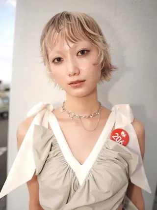 ショート カラー デザイン/レイヤー Kaito🐩/栄のヘアスタイル