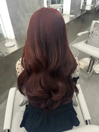 ロング カラー 國藤 彩のヘアスタイル