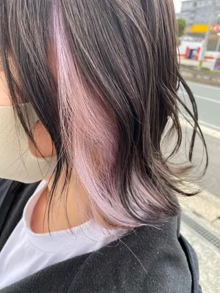 ミディアム カラー ヘアアレンジ Design Color🐰アユミのヘアスタイル