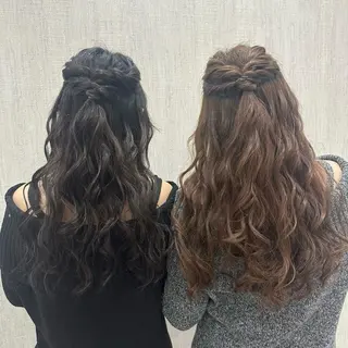 ヘアアレンジ 🫧透け感⋆艶髪💎 山口アヤカのヘアスタイル