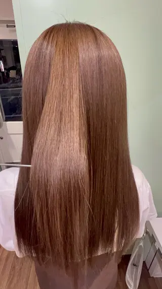 ロング 朝が楽になる艶髪縮毛 ✨中稲明梨のヘアスタイル