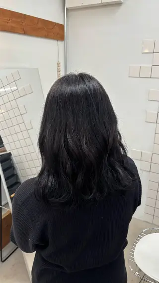 ミディアム カラー QUARTE所属・福山 優奈のヘアスタイル