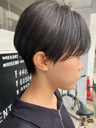 ショート 森貴裕/ベージュ/ パーマ/オリーブのヘアスタイル