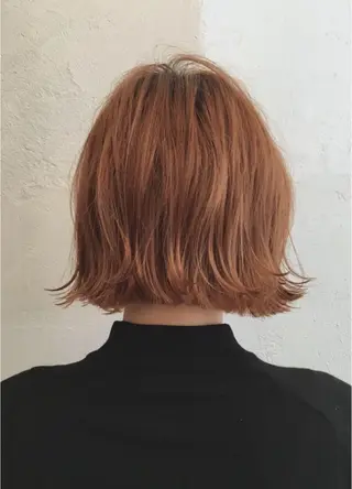 ショート カラー ヘアアレンジ BRUNTJET所属・MAEDA MADOKAのヘアスタイル