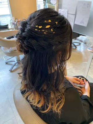 ヘアアレンジ 岡田 奈々のヘアスタイル