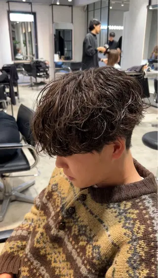 パーマ メンズ メンズカット松戸/韓 国/メンズパーマ航太のヘアスタイル