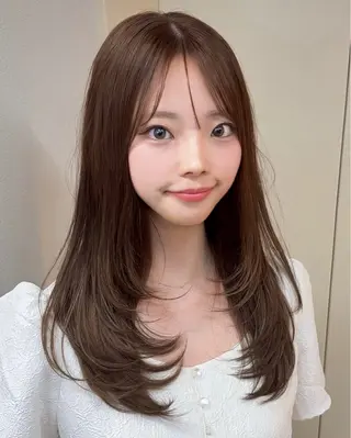 ロング カラー 韓国レイヤー🇰🇷 福澤　和嗣のヘアスタイル