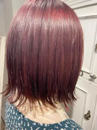 ミディアム カラー 透明感/レイヤー/ 姫カット Fukuのヘアスタイル