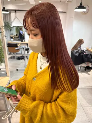 ロング カラー REINA☁️透明感 カラー/ぷつっと♡のヘアスタイル