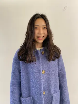 ロング パーマ パーマ、髪質改善 菊地美月のヘアスタイル