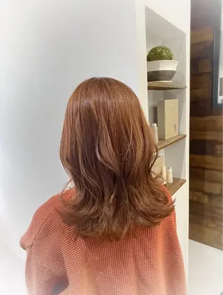 セミロング カラー 🫧美髪矯正/ 髪質改善/藤平健太のヘアスタイル