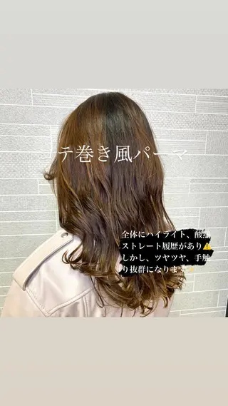 ロング 山崎 航のヘアスタイル