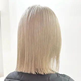 ミディアム カラー 🍎ハイトーン/ 透明感カラー🍎リオのヘアスタイル