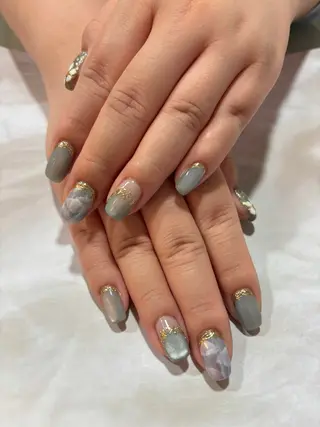 ネイル KAMIANYUIYA Nail LAB 【カミアンユイヤネイルラボ所属・金澤 藍のネイルデザイン
