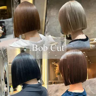 ショート ボブ・レイヤー 田中 励也のヘアスタイル