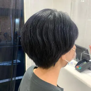 ショート カラー ボブ/美髪矯正 /佐藤　奈巳のヘアスタイル