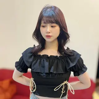 セミロング カラー nina/髪質改善 /柔らかな艶髪🫧のヘアスタイル