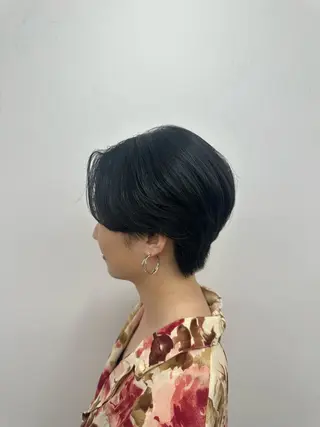 ショート momo🐶韓国ヘア /艶カラー/レイヤーのヘアスタイル