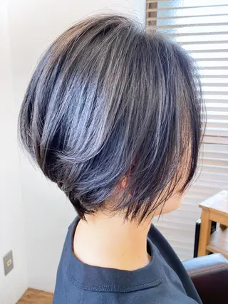 ショート GO TODAY SHAiRE SALON 横須賀所属・ハイライト⭐️上野 高広のヘアスタイル