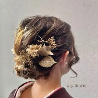 ミディアム ヘアアレンジ charm《銀座》 ヘアセット/縮毛矯正のヘアスタイル