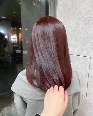 セミロング カラー 村田梨乃/ minim hairのヘアスタイル