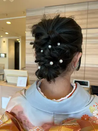 セミロング ダブルカラー🌷✨ 守屋紗希のヘアスタイル