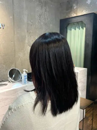 セミロング 関口然 【暖色/寒色カラー】のヘアスタイル