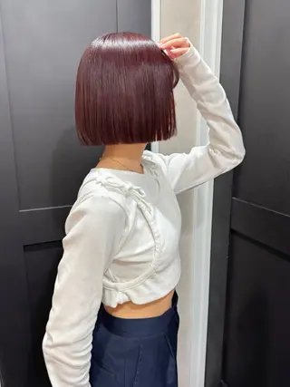 カラー ayaka/暖色 /ニュアンスボブのヘアスタイル