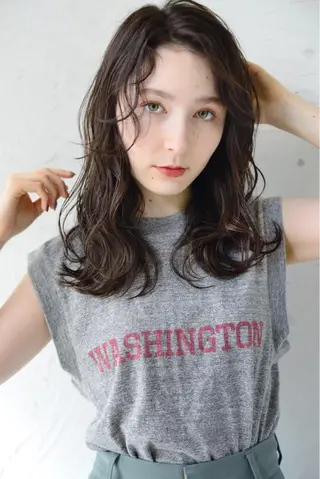 ミディアム メンズ特化美容師 ハスイルイのヘアスタイル