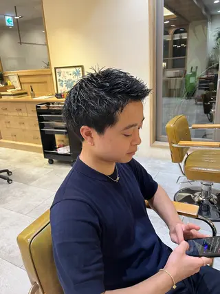 ショート メンズ CANAAN hair salon 表参道店所属・🌿‬ナチュラルヘア /パーマ/蒼真🍃のヘアスタイル