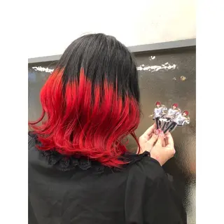 ミディアム カラー 推しカラー✨ オタク美容師ユウカのヘアスタイル