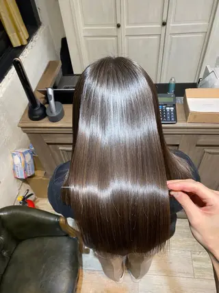 ロング shinka 髪質改善　縮毛矯正所属・美髪ストレート/美髪 レイヤー特化増原優斗のヘアスタイル