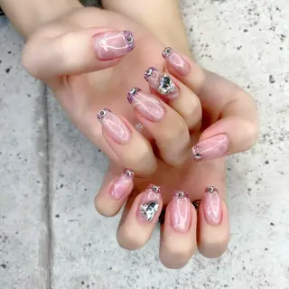 ロング カラー パーマ ヘアアレンジ メンズ キッズ ネイル マツエク・マツパ アイブロウ Salon Ｋのネイルデザイン