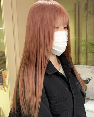 カラー 渋谷🎨ハイトーン× エクステ🎨レンのヘアスタイル