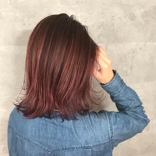 ミディアム カラー アンダーバーホワイト_WHITE所属・_WHITE芝本 賢吾【天王寺店】のヘアスタイル