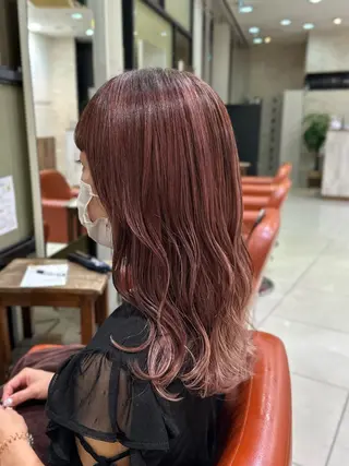 セミロング カラー 井上 武輝のヘアスタイル