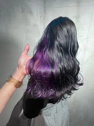 セミロング カラー HAIR SALON M Fes 池袋所属・韓国風艶髪✨ 高松静香☑️のヘアスタイル