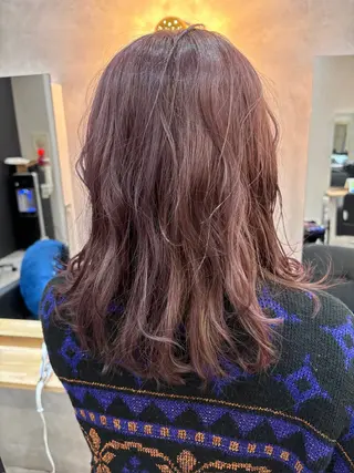 ミディアム カラー hers所属・【縮毛矯正支持絶大】 RYOJIのヘアスタイル