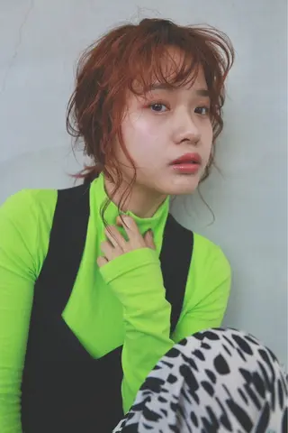 セミロング 丸山 純奈のヘアスタイル