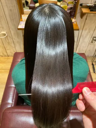 ロング カラー ICON所属・艶美髪マスター 店長✂︎YUKKEのヘアスタイル