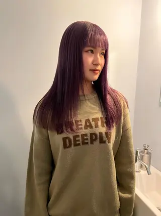 ロング カラー 舟橋耀/ブリーチカラ ー/レイヤーカットのヘアスタイル