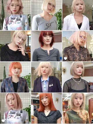 ミディアム カラー レイヤー専門家 ダブルカラー修のヘアスタイル